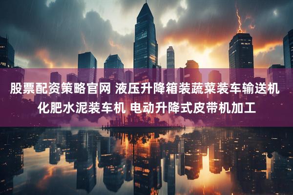 股票配资策略官网 液压升降箱装蔬菜装车输送机 化肥水泥装车机 电动升降式皮带机加工
